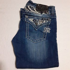 Miss Me Women's Embellished Capri Jeans JE6063P6 Size 29
